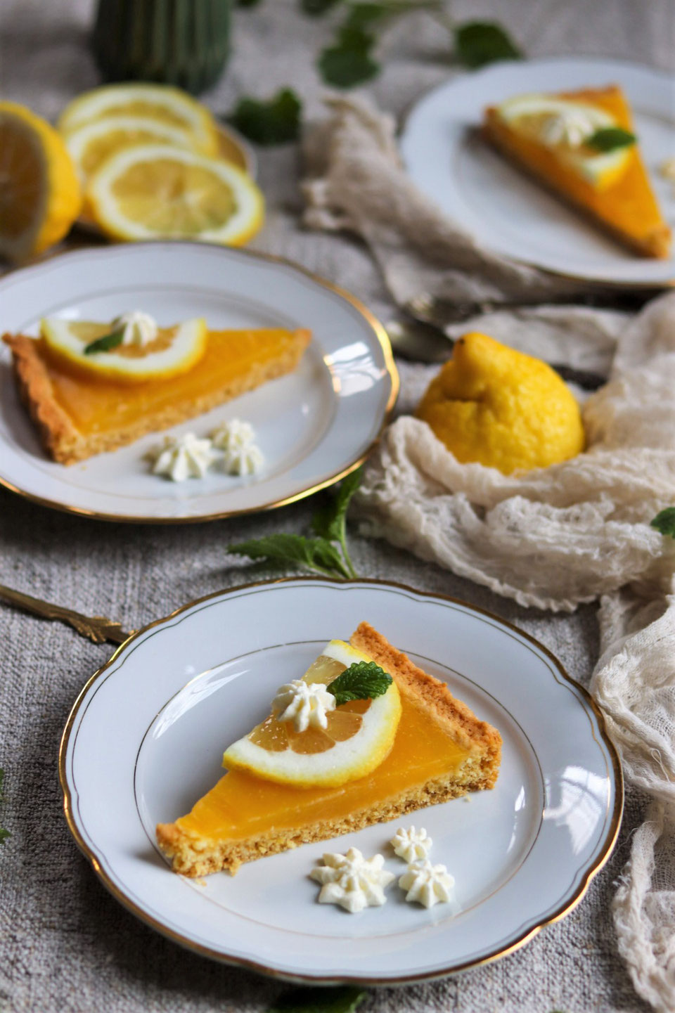 Zitronentarte - food-stories/ein vegetarischer Foodblog