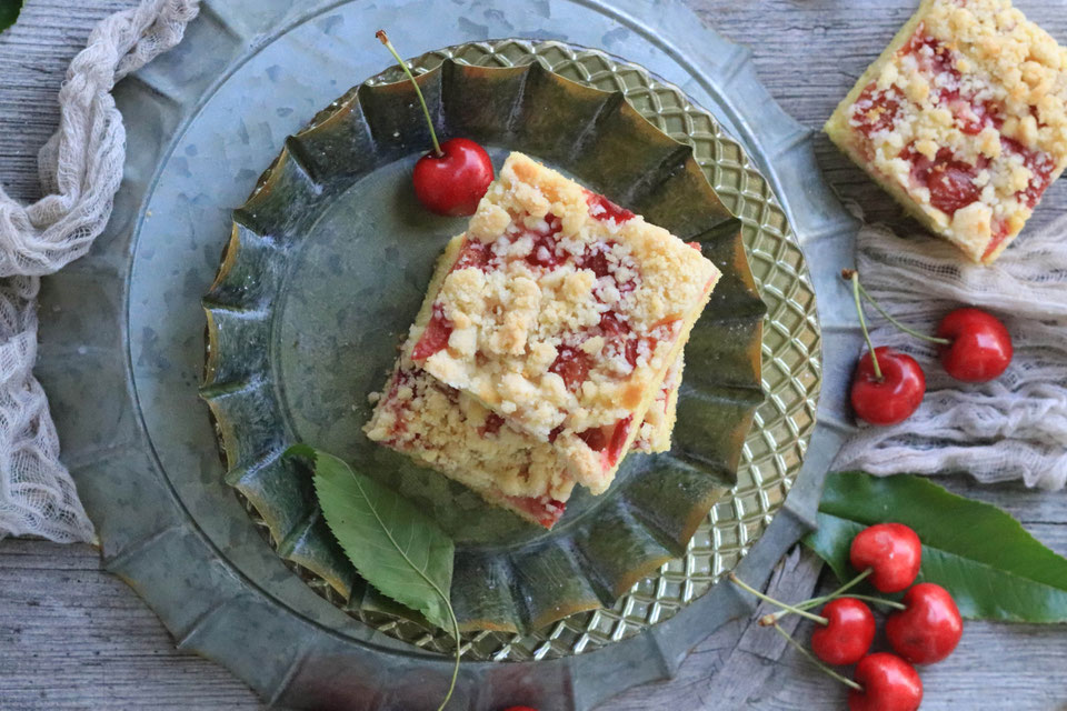 Kirschkuchen mit Streusel - food-stories/FOODBLOG mit veganen und