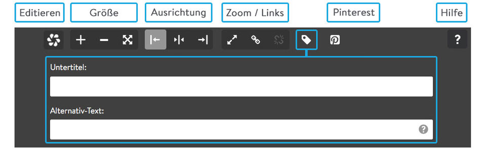 Bild: Bild-Element Optionen