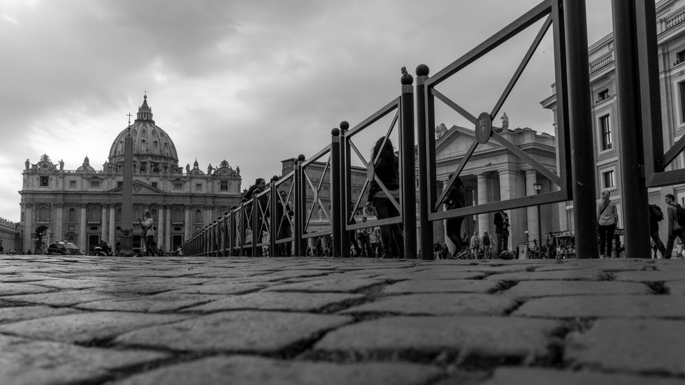 Cobble stones at St. Peter's Basilica, Vatican