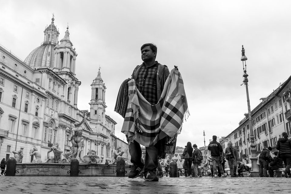 Street vender at Piazza Navona, Rome