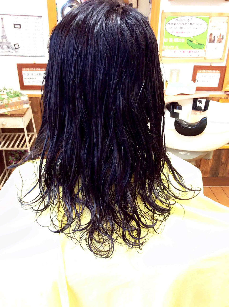 縮毛矯正で フンワリ流す！！ 相模原市緑区の理容室・床屋・美容室オーブヘアミュージアム（orb hair museum)メンズも女性も洗っ