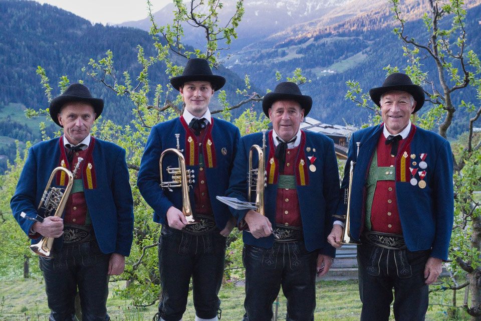 Franz Gruber, Fabian Gruber, Alfred Senn, Gebhard Schütz