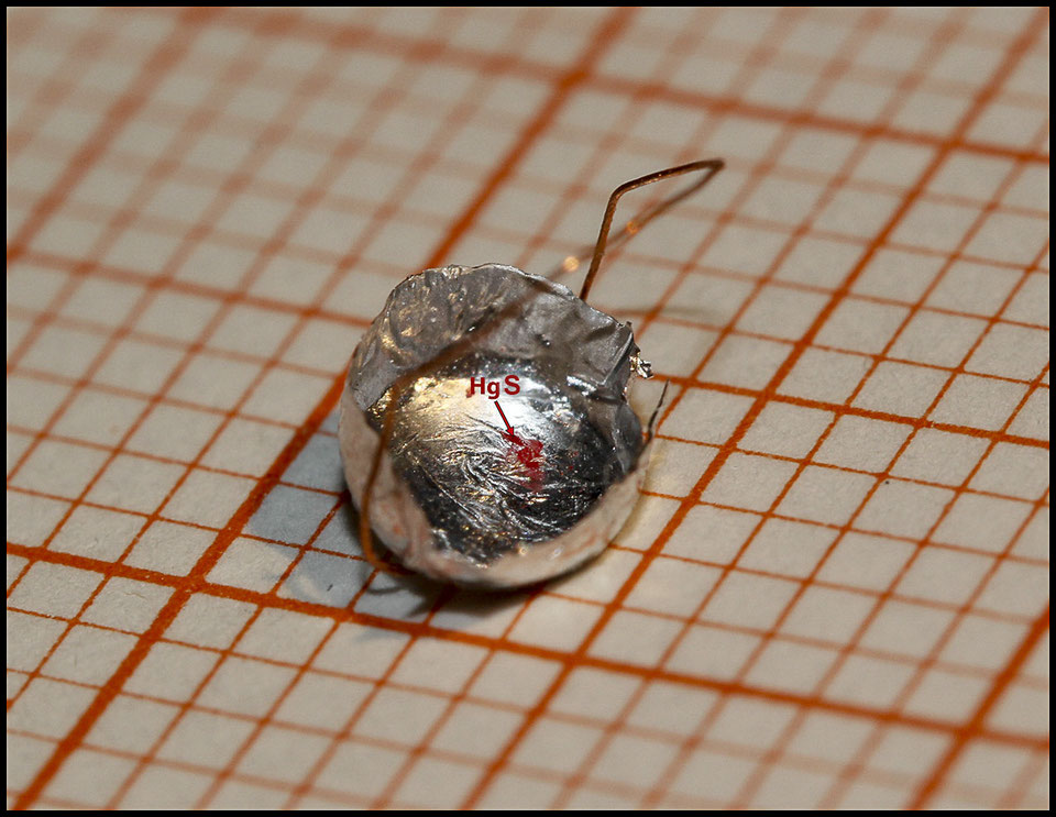 -Hg-Nachweis in Zinnober - Mikrochemie