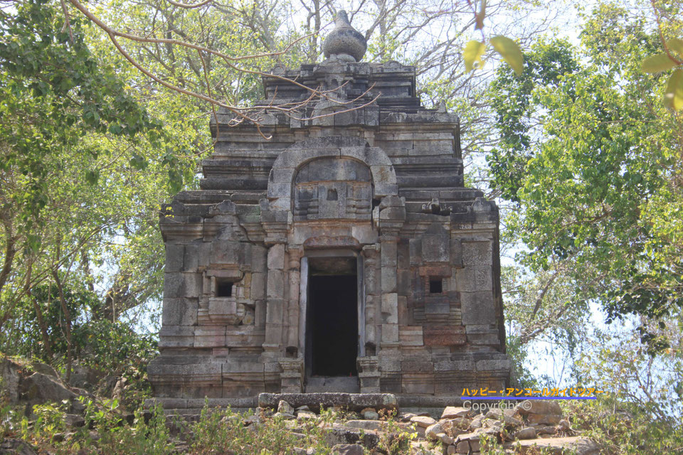 寺院遺構の石彫