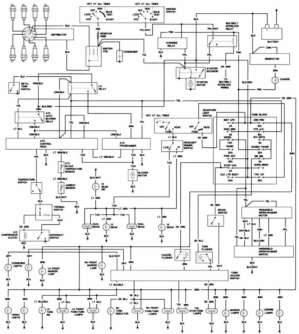 Cadillac DEVILLE Wiring Diagrams
