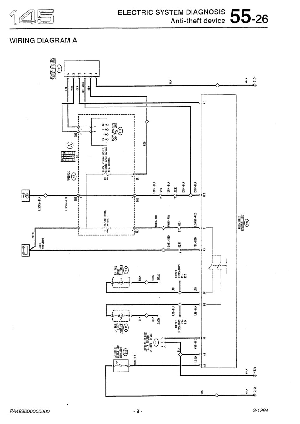ALFA ROMEO 145 Wiring Diagrams Car Electrical Wiring Diagram