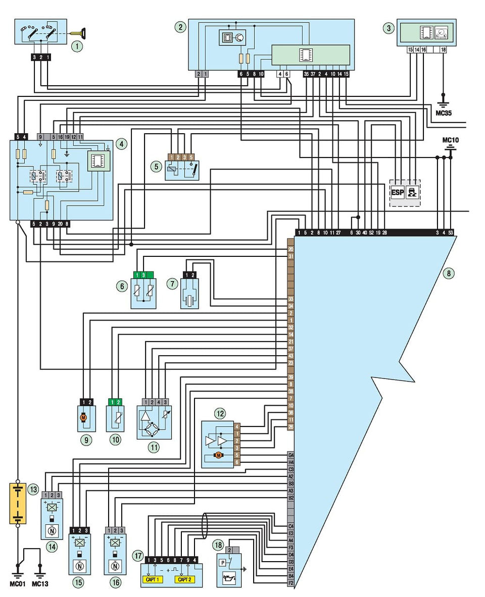 PEUGEOT 308 Wiring Diagrams - Car Electrical Wiring Diagram