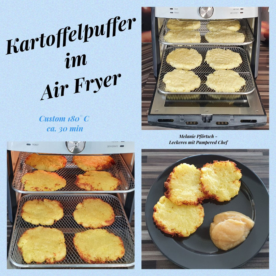 Kartoffelpuffer im Air Fryer Melanie Pförtsch Leckeres mit Pampered