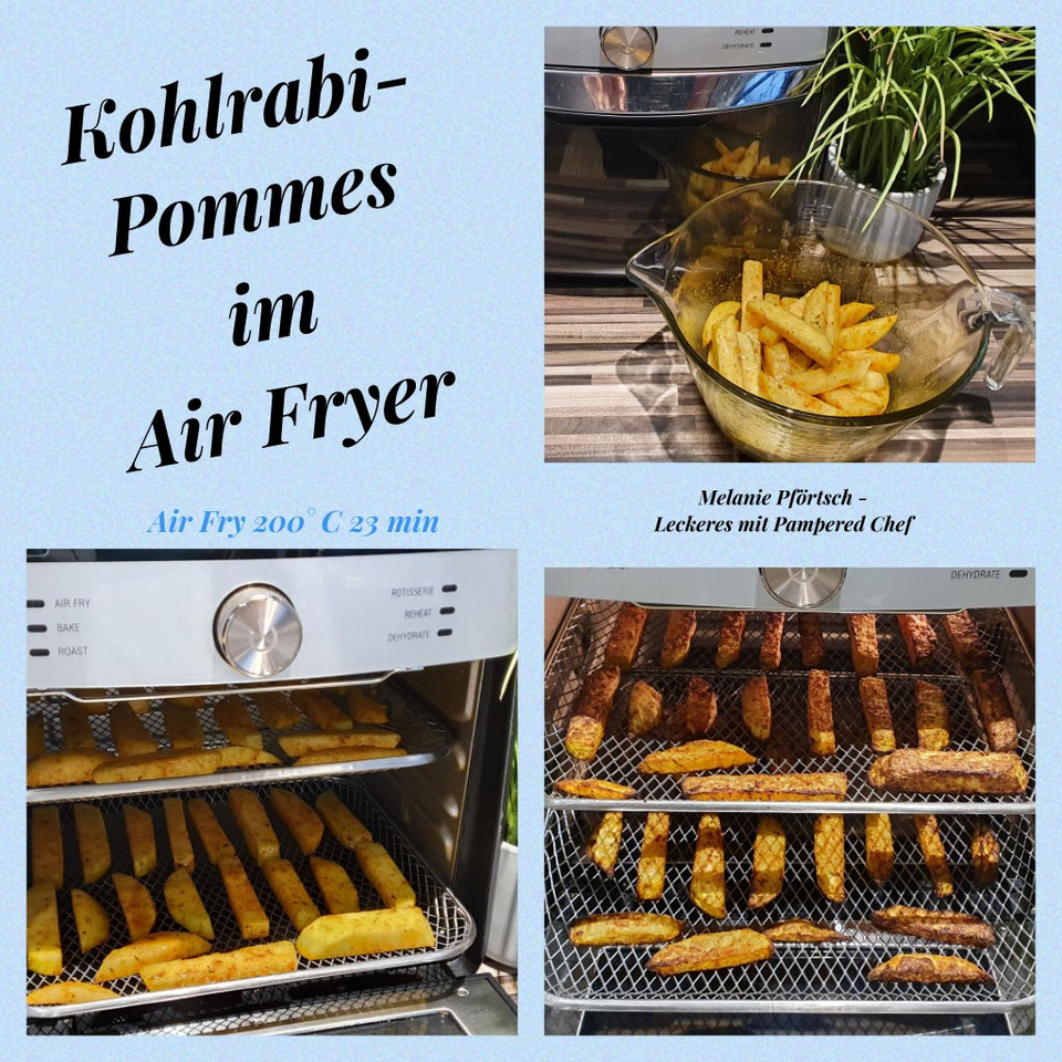 KohlrabiPommes aus dem Deluxe Air Fryer Melanie Pförtsch Leckeres