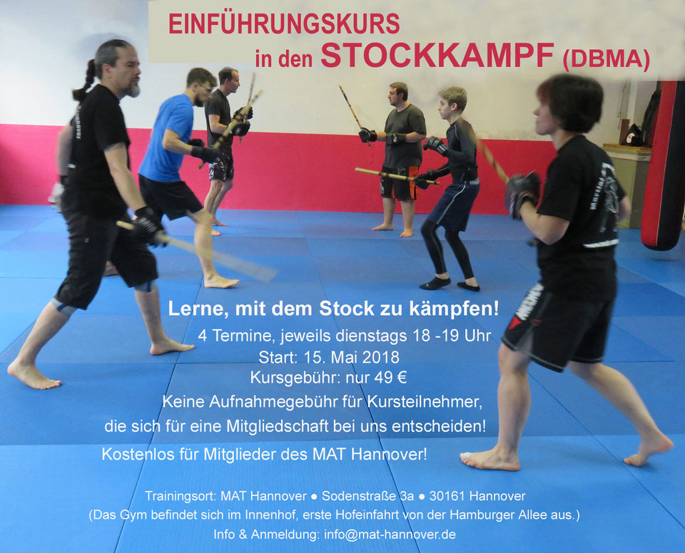 Einführungskurs Stockkampf MAT Hannover Selbstverteidigung
