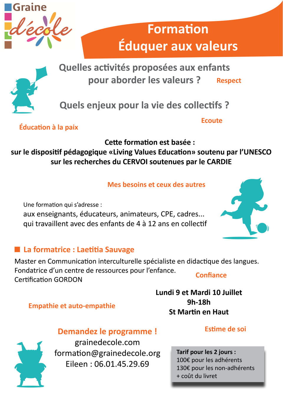 eduquer aux valeurs site de lassociation graine decole
