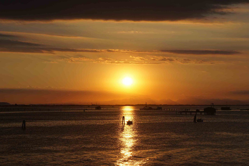 Sonnenuntergang in Chioggia