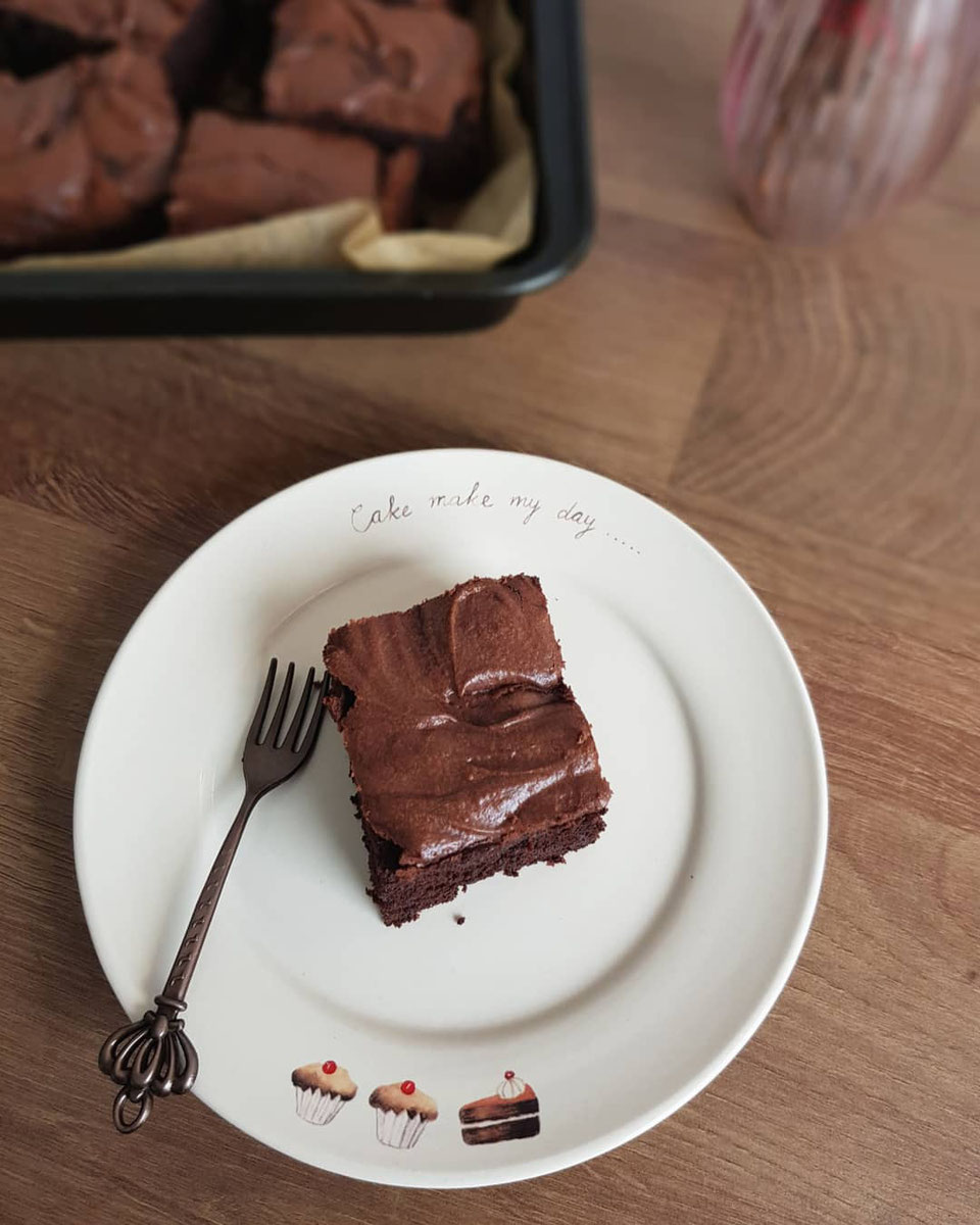 Erdnussbutter Brownies - mybakediary