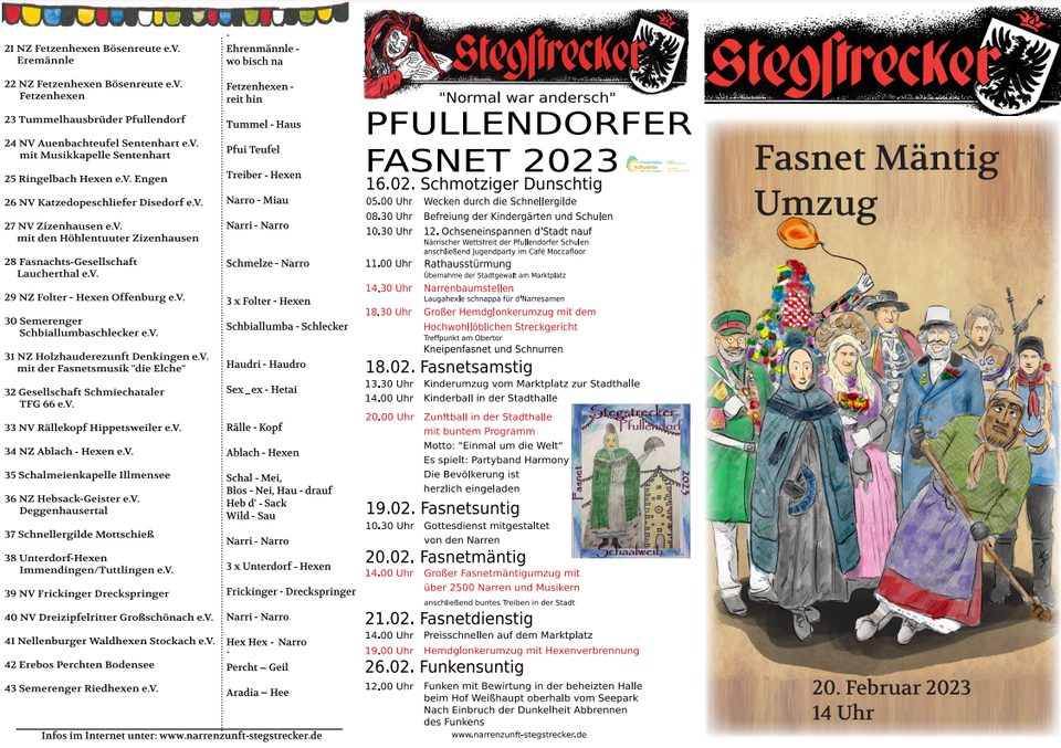 2023 Narrenzunft Stegstrecker Pfullendorf