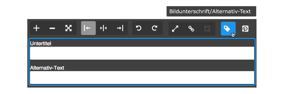 Jimdo: Bildunterschrift und Alternativ-Text Bild-Element