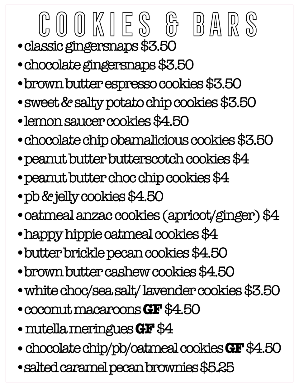 Cookies & Bars Bakery + Gifts