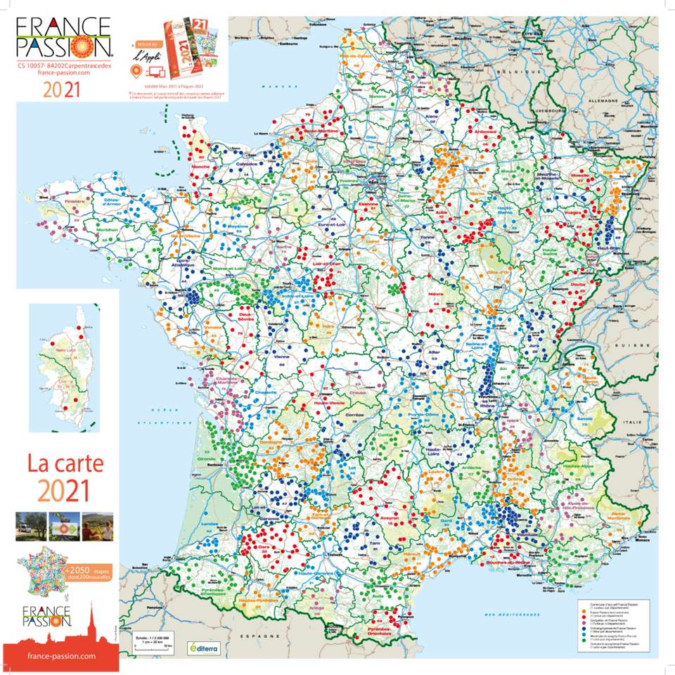 Wohnmobilstellplätze APP Frankreich Bretagne Karte - Bretagne