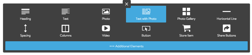 Add a Text with Photo Element