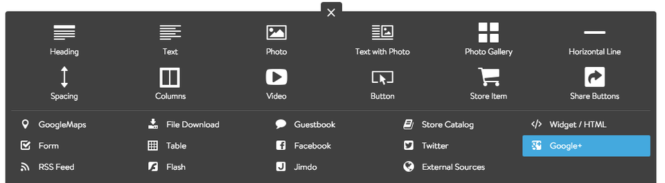 Add Google+ Element