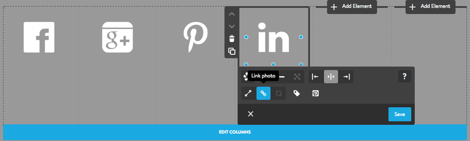 adding social media icons - follow button wont work on instagram