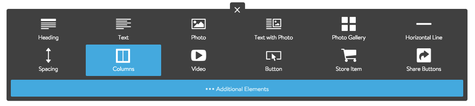 Adding a Columns Element