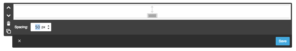 Adjusting the height of a Spacing Element