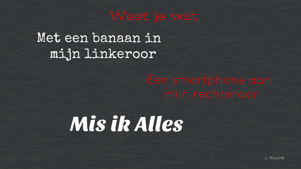 Met een banaan in het linkeroor Bijzondere Gedichten en Met een banaan in het linkeroor Bijzondere Gedichten en