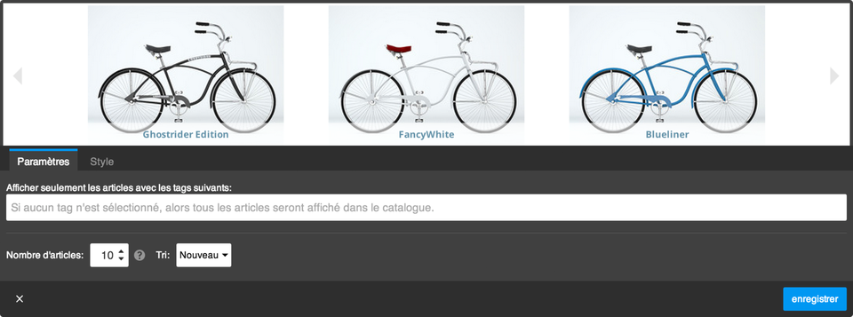 Créer un catalogue pour une e-boutique Jimdo