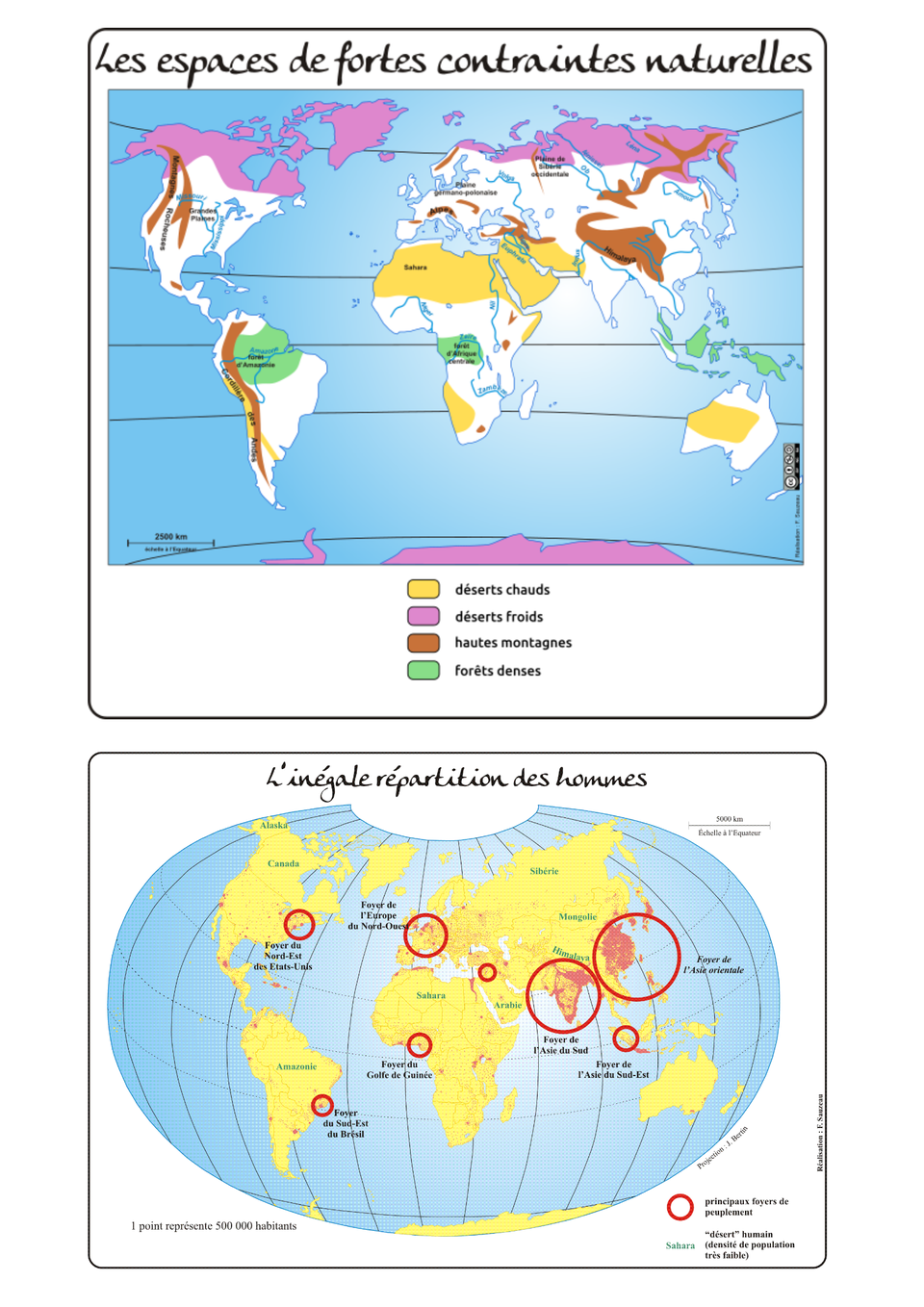 Séquence répartition population 6ème