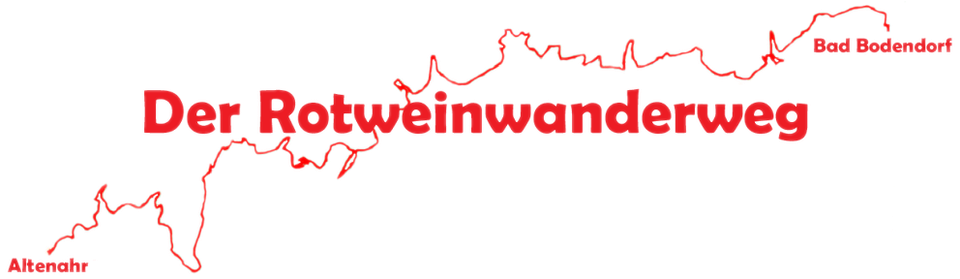 Die Wegstrecken des Rotweinwanderweg - Rotweinwanderweg