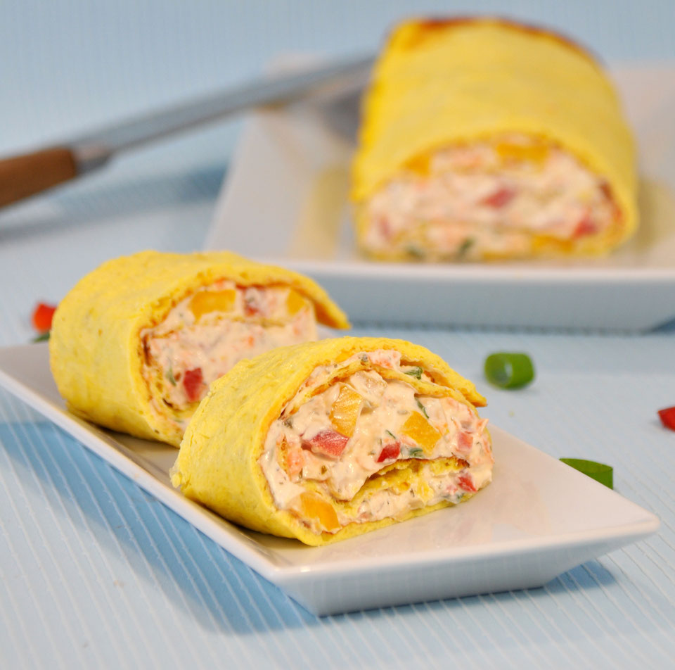 Gemüse-Quark-Rolle. Low carb. - mix dich glücklich (Thermomix-Rezepte)
