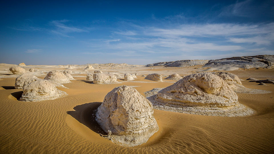 Limestones at White Desert, Western Desert in Egypt