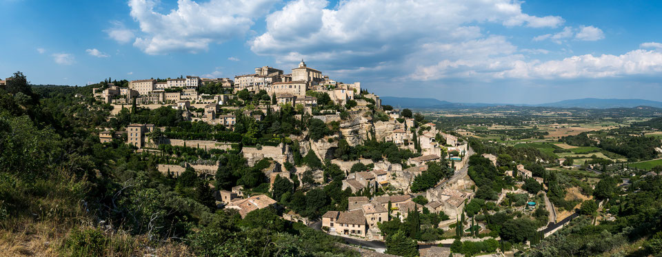 Looking at Gordes in the Luberon of Provence