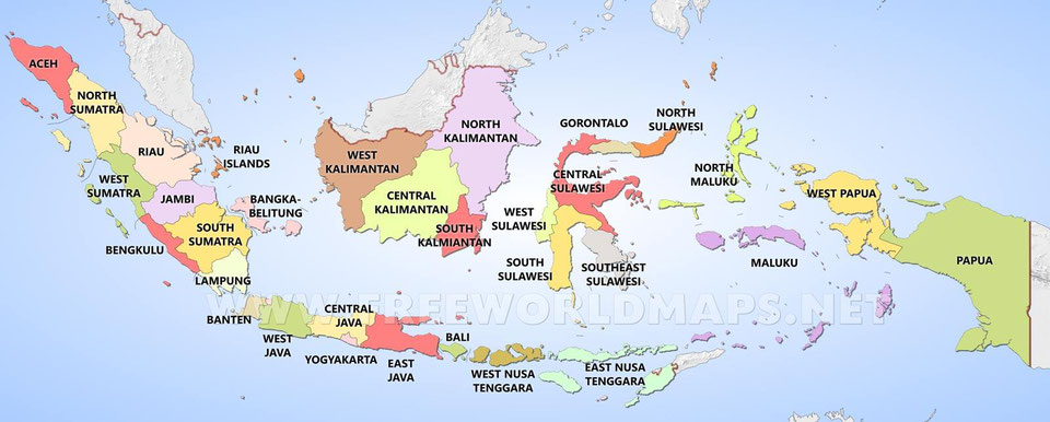 インドネシアの全３４州
