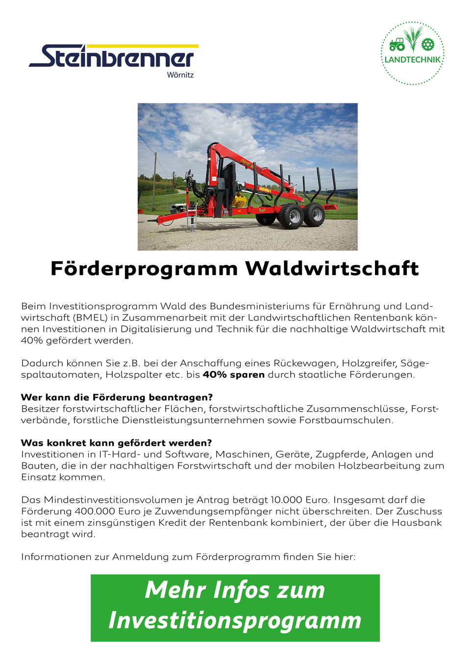 Förderung, Waldwirtschaft, Staatlich 