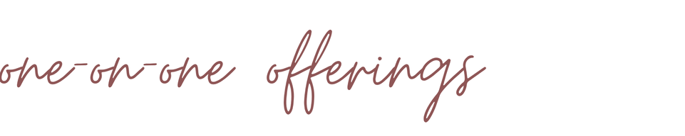One-on-one offerings