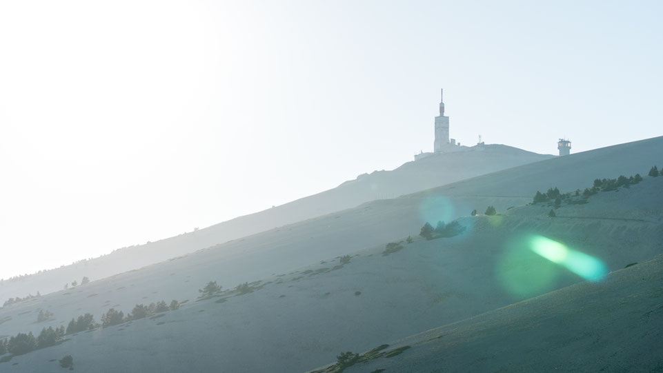 Slopes of Mont Ventoux during sunset