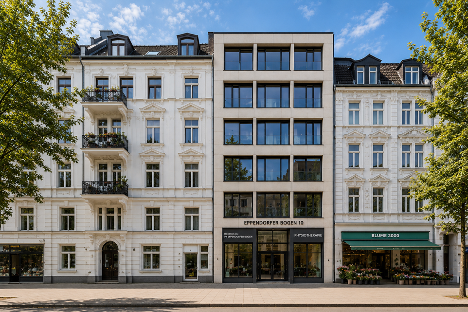 Mehrfamilienhaus und Geschäftshaus in Hamburg