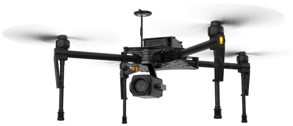 DJI Matrice 100 es compatible con la cámara Zenmuse Z30 ideal para aplicaciones de supervisión, vigilancia, misiones de búsqueda, rescate, inspección, de seguridad pública y privada