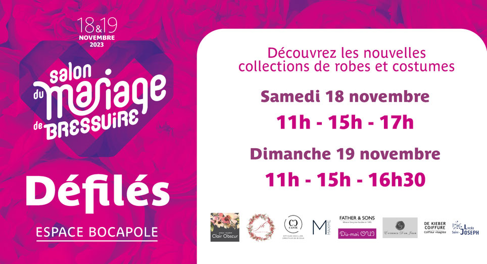 Salon du Mariage à Bressuire 18 et 19 Novembre 2023 - Crédit photo : PUZZLE CENTRE