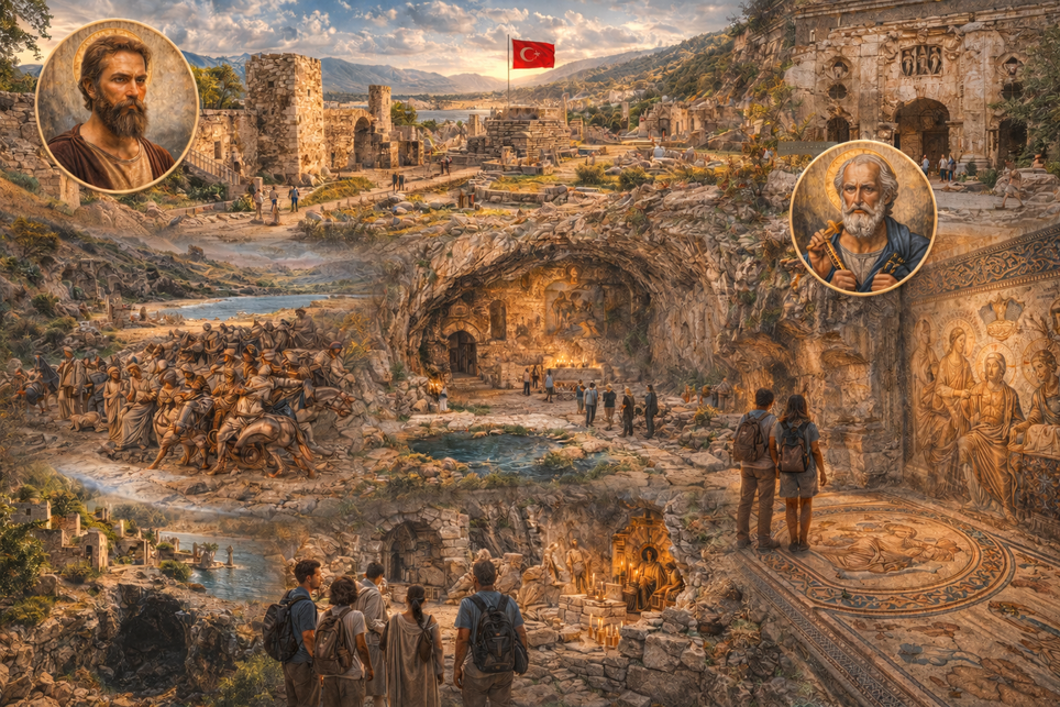 3. Tag: Tarsus - Issos - Antiocheia am Orontes - Grotte des Hl. Petrus - zweitgrößtes Mosaikmuseum der Welt