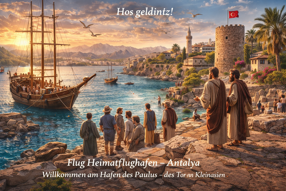 1. Tag: Anreise nach Antalya - Willkommen im Land der Bibel!