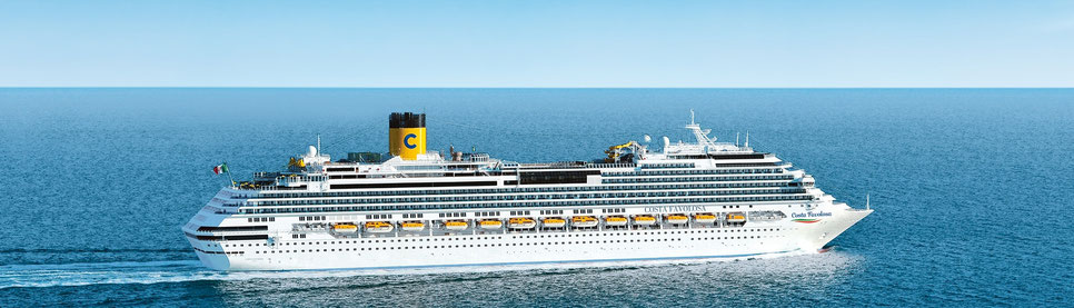 Costa Favolosa Kreuzfahrt ab Hamburg 2026 mit bis zu 300 Euro Bordguthaben günstig beim Reisebüro Reiselotsen buchen