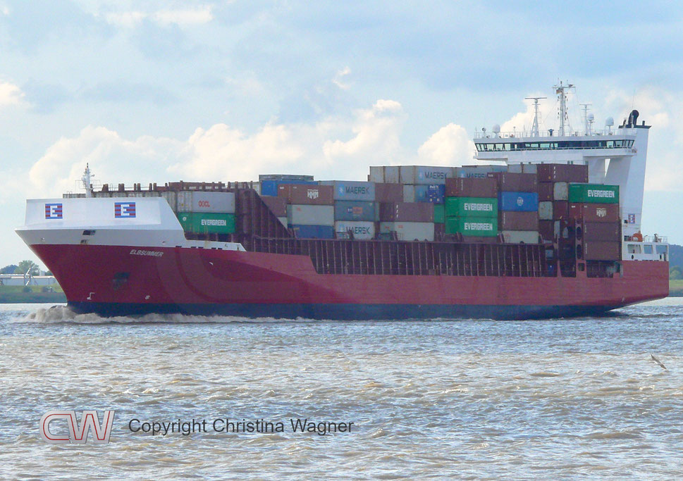 Containerschiff ELBSUMMER, IMO 9386718, Elbdeich Reederei
