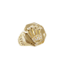 Anello uomo con corona in oro giallo 18Kt  codice: 8033217121001
