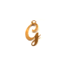 Ciondolo Oro giallo 18KT Lettera G