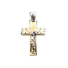 Crocifisso in oro bianco e giallo 18 KT   Referenza:  IS1463BG
