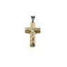 Crocifisso in oro bianco e giallo 18 KT Referenza: IS1455BG