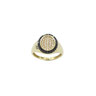 Anello Chevalier in oro giallo 18k con pavè di zirconi IS2111DF